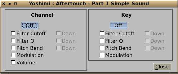 Aftertouch window